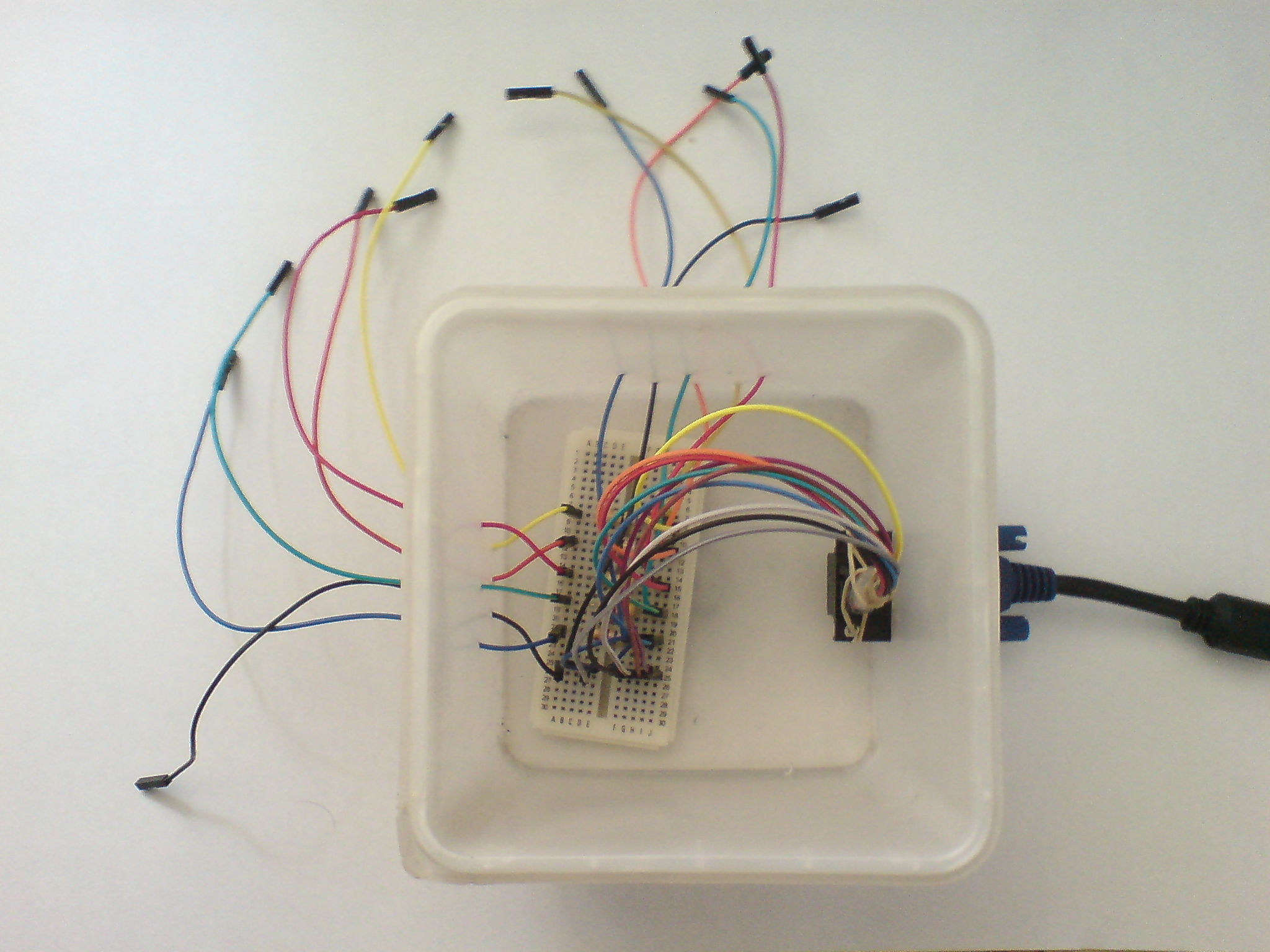 From breadboard to female connectors